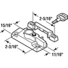 Prime-Line Keyed Child-Proof Sash Lock, 2-3/16 in. Hole Centers, Diecast Zinc, Painted White Single Pack F 2624